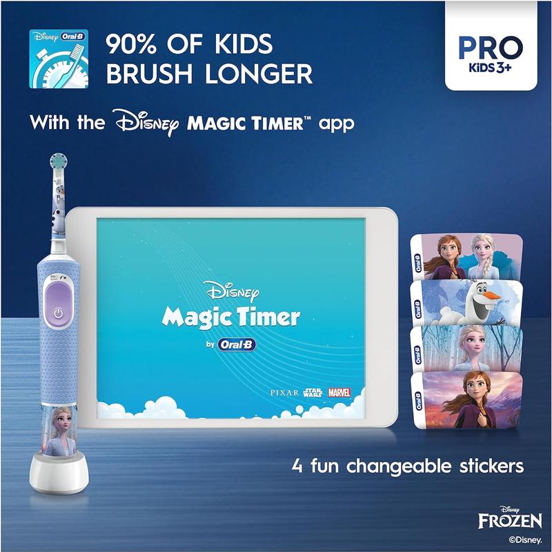 Oral B D103K Kids elektrinis dantų šepetėlis