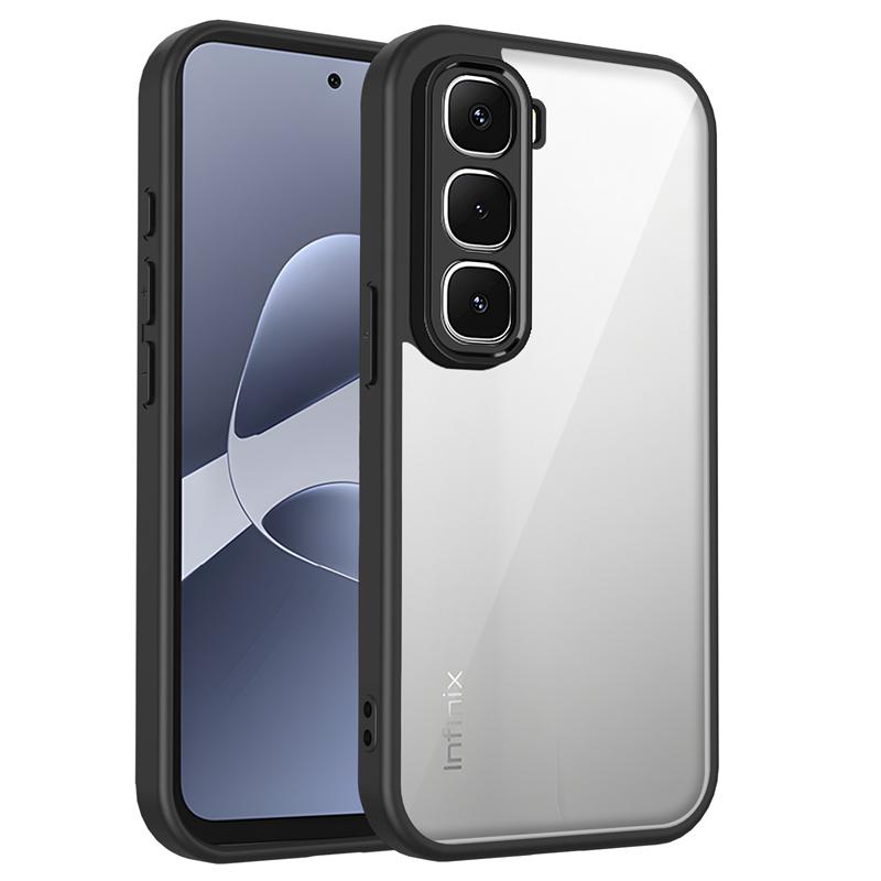 Průhledný silikonový kryt pro Infinix Hot 60 Pro Plus 60i Hot60 Hot60i PC zadní část TPU nárazník Nárazuvzdorné průhledné pouzdro na telefon kryt