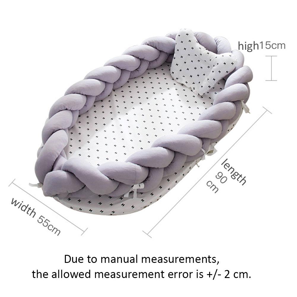 Folding Cotton Weaving Removable Sleeping Bed for Infants