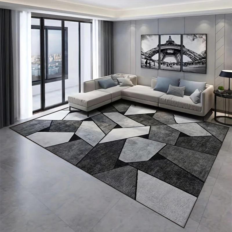 Modern Geometric Carpet for Living Room Decor Sofa Table Large Area Rugs Bedroom Bedside Foot Pad Hallway Balcony Floor Mat