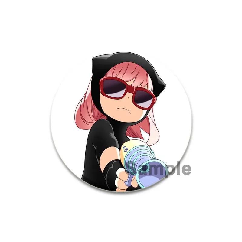 32/44/58mm SPY X FAMILY Enamel Pin Cute Anime Brooches Anya Forger Damian Lapel Pins Cartoon Badge Backpack Hat Jewelry Accessories Gift