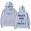 Drake ICEMAN “Cosa Mi Sono Perso?"""Felpa A Double Face con Grafica Lettere Frozen Pullover Estetica Fredda Streetwear Unisex Vestiti Larghi"""