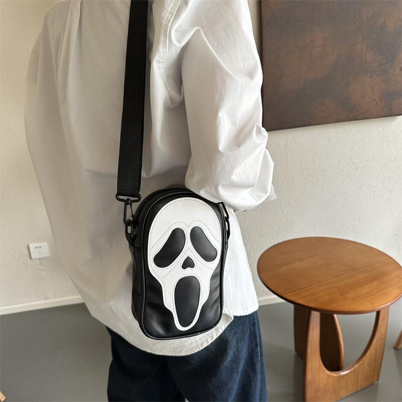 Fashion trend women's shoulder bag contrasting colors personality funny messenger bag trendy small square bag