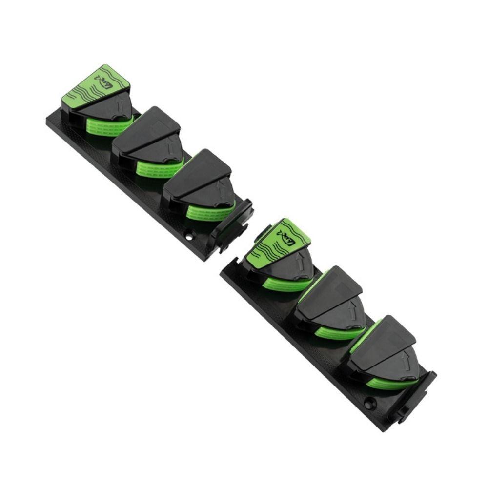 3 Holes Design Rod Storage Plastic Material Vertical Display Rack Fishing Tools Storage зелёный