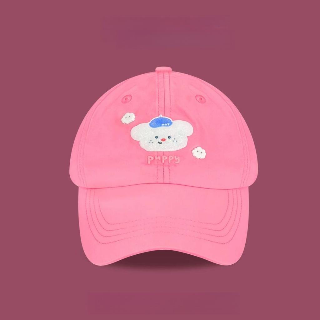 Cloud Puppy Cartoon Cute Cloud Puppy Quick-Drying Baseball Cap Female Spring And Summer Travel Show Small Face Breathable Cap