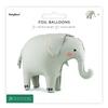 PartyDeco Elephant Foil Balloon 91x61cm FB403 Cute Animal Shaped Aluminum Balloon for Party Decorations Birthday Baby Shower