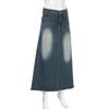 Retro Denim A-Linienrock im Hongkong-Stil für Damen - Frühjahr/Sommer-Kollektion