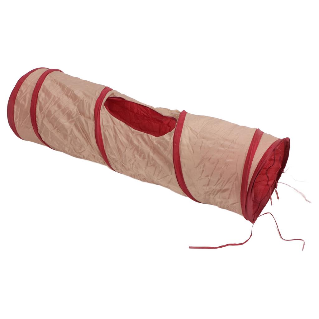 Collapsible Cat Tunnel Toy 2 Way Interactive Crinkle Activity Tunnel Cat Toy Cat Hideaway Tube for