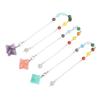 Natural Crystal Seven Chakra Colors Pendulum Pendant for Jewelry, Yoga, Handbags, Clothing, and Decor