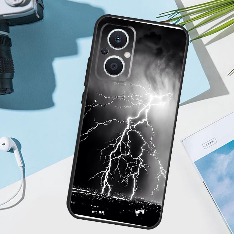 Sky Lightning Style Cover For OPPO Reno 11 12 13 14 Pro 11F 12F 13F 14F 7 8 Lite OPPO Find X5 X6 X8 X9 Pro Case