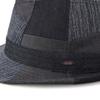 RUBEN Ruben Denim Size 58cm Black Hat, Fedora, Patchwork, Spring/Summer, (Approx. 55.5cm-58.5cm),