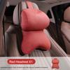 Car Neck Pillow Ergonomic Breathable Car Headrest Neck Cushion with Elastic Strap Adjustable Cervical Support Pillow for Neck Pain Relief
