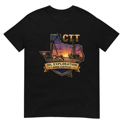 Ctt Oil Exploration Cattle Company Texas TShirt