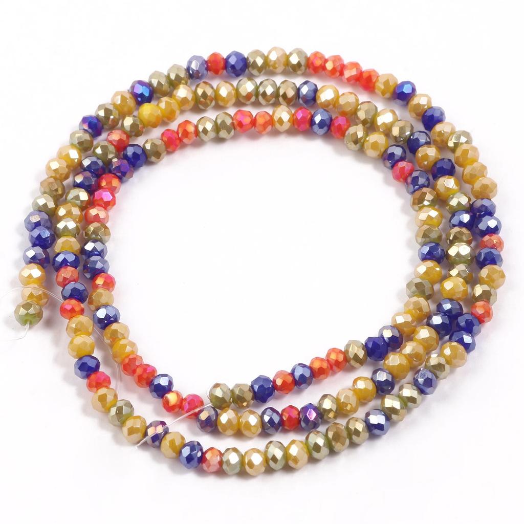 2x3mm Rondell Faceted Crystal Quartz Loose Waist Beads For Jewelry Making DIY Woman Charms Bracelet Necklace Earrings Accessorie