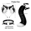 Katzenohr-Haarreif & Schwanz-Halsband Set - Niedliche Catgirl Haar- & Schwanz-Accessoires