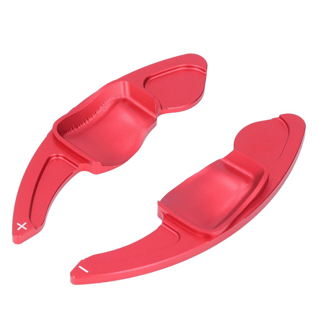 2 Stück Rote Lenkradschaltwippen Aluminiumlegierung Auto Umbau Dekorationszubehör Ersatz für Seat Leon