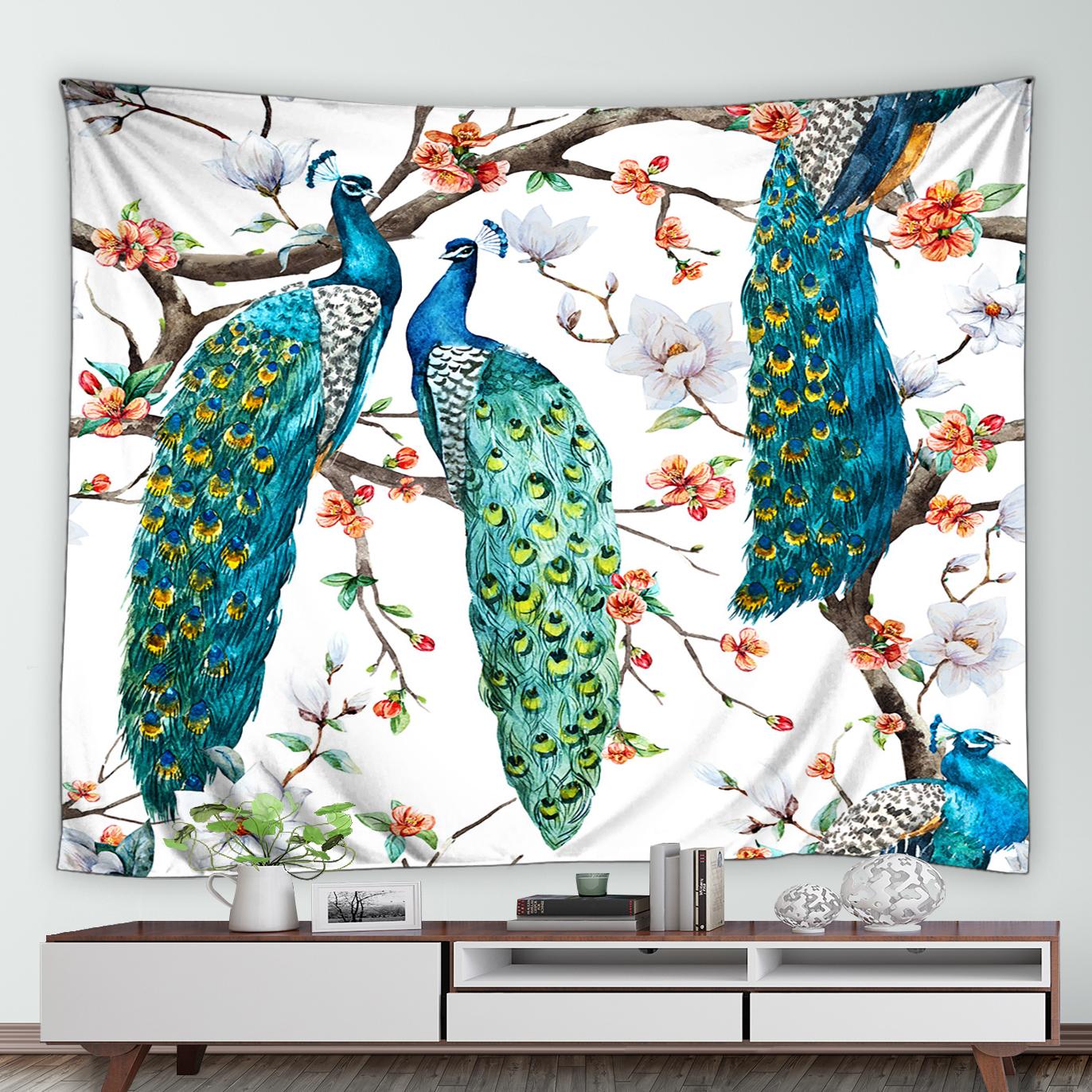 Гобелен с зеленым павлином — фото 6