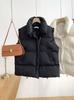 Gilet imbottito in cotone da donna Autunno/Inverno - Elegante Gilet Casual con Collo Rialzato
