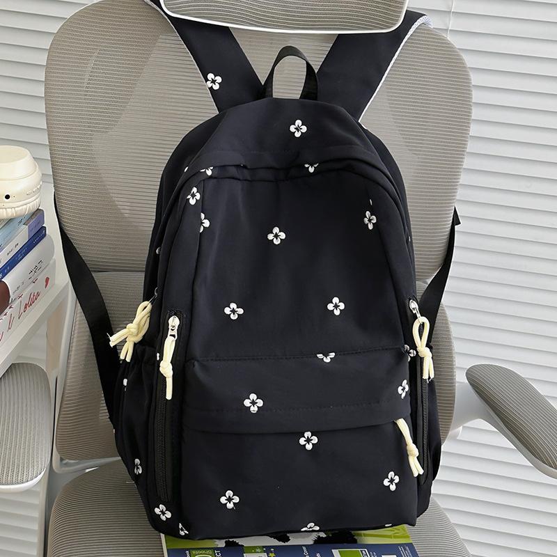 Schoolbag Korean Ins Mori Sweet Backpack High Value College Style Embroidery Flower Middle School Student Schoolbag Women's Backpack