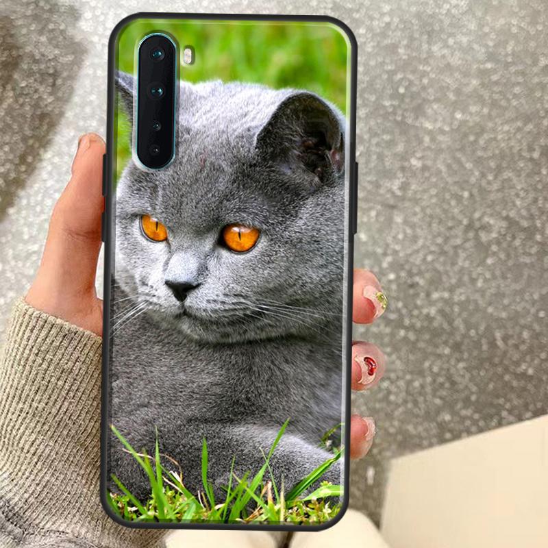 British Shorthair Cat Case For OnePlus 15 13 12 11 10 10R 12R 13R 15R 13T 10T 8T Nord 5 CE 2 3 4 Lite N20 N30 Coque