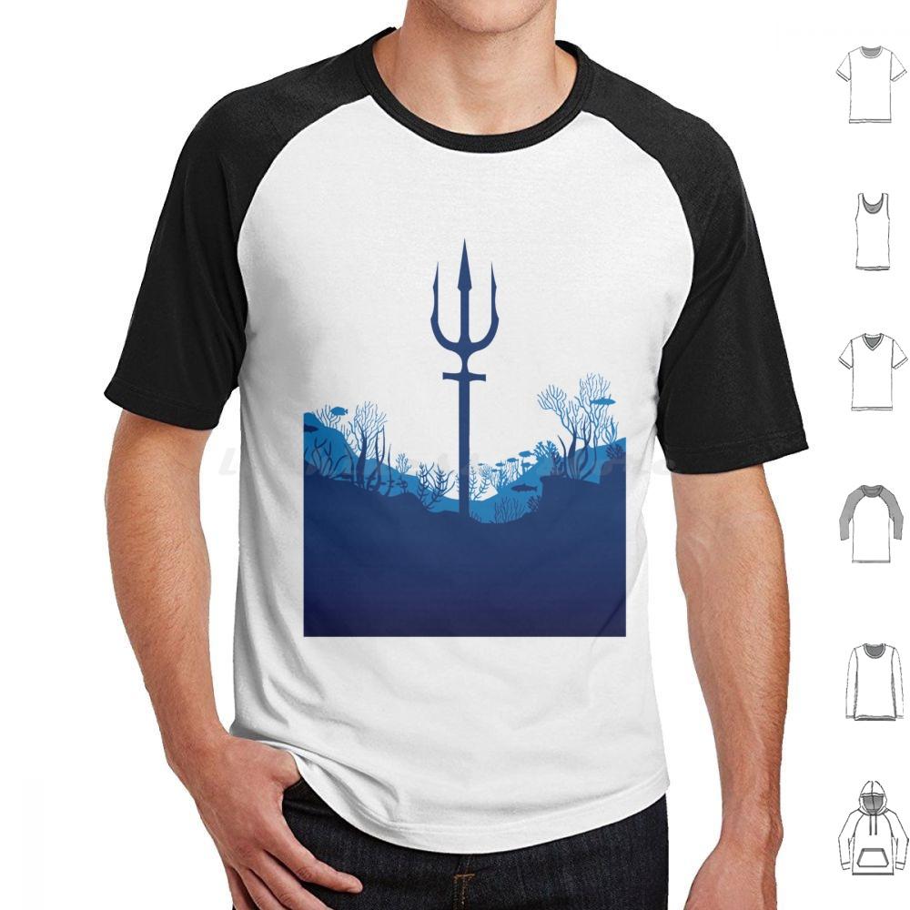 King Of Atlantis Trident T Shirt Cotton Men Women DIY Print Trident King Atlantic Atlantis Sea Ocean Aquaman Superhero Comic