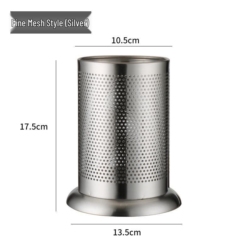 Durable Stainless Steel Chopstick Holder with Drainage Holes - Moisture-Proof and Anti-Fall, Ideal for Restaurants and Customizable with Logo.