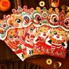 4x Red Chinese New Year Lucky Money Bag Traditional Blessings 2024 Dragon Year Essentials