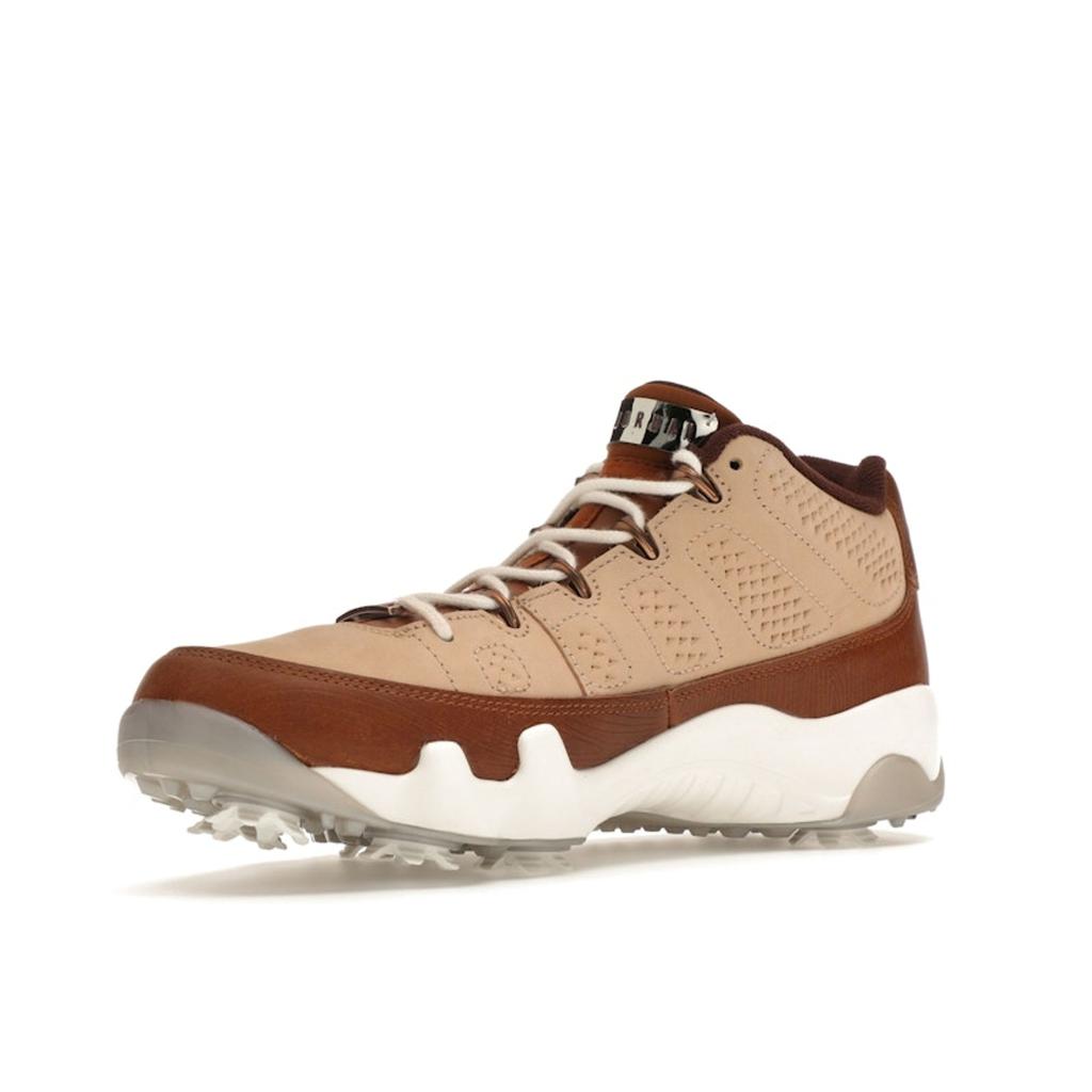 Happy Life Wood X Air Jordan 9 Low Golf Woodgrain Men Sneakers Brown Hemp Earth FN6929-200