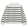 Hacikis Kids' Striped Knit Cardigan Sweater