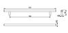 Railing RE29, Stainless Steel, 192mm