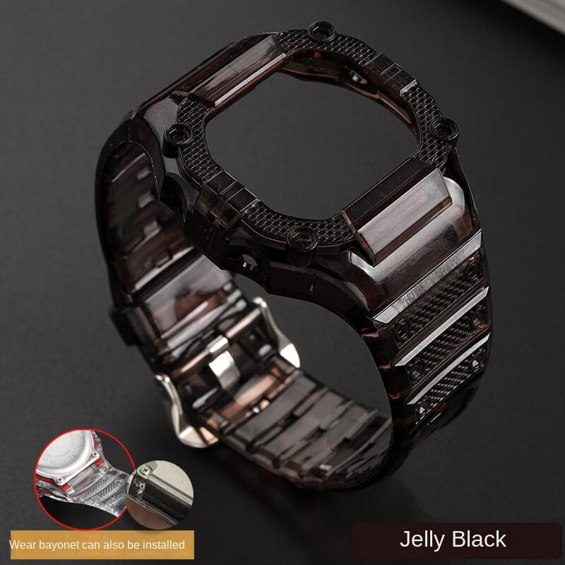 Set Integrato DW5600 Per Casio Blocco Piccolo Serie DW-5600 GW-M5610 Custodia Trasparente Gelatina Modificata Set Cinturino Orologio
