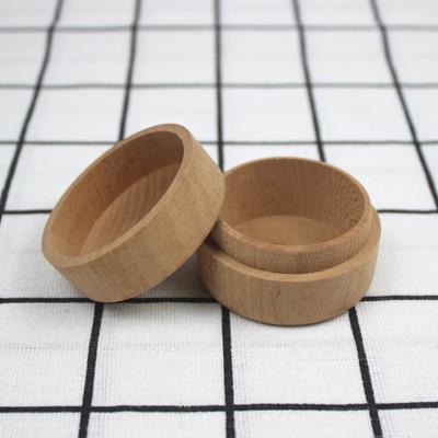 1 Pieza Caja de Almacenamiento de Madera Redonda Pequeña Hecha a Mano Organizador de Joyas Estuche para Jabones Artesanales Caja de Joyas Artesanal Decorativa Vintage