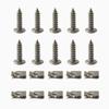 Self Tapping Screws Metal Fastener Clip for Car Motorcycle U-Type Clip with Screw Anti-rust Protection Clip Screw Iron Sheet Kit