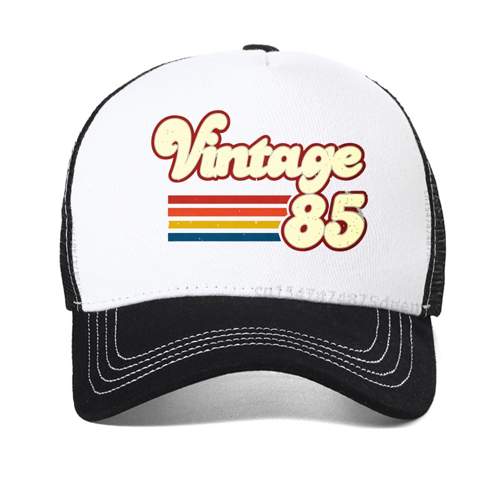 Vintage 1985 Cap Women 1985 Vintage Birthday Gift Baseball Caps Fashionable Casual Summer Breathable Snapback Hat Mesh Caps