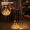 Automatic Moving Witch Prop Halloween Sound Broomstick, Broom with Effects, Voice Activated Spooky Decor Magic Toy for Party, Cosplay Costume