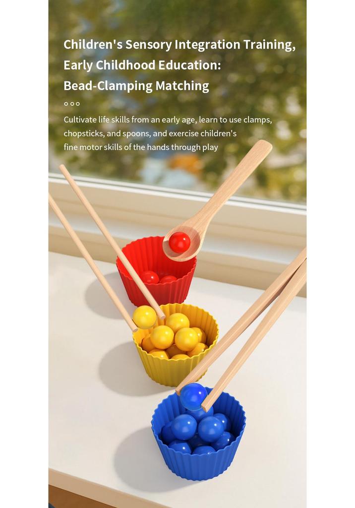 Montessori Bead Counting Blocks: Early Education Addition & Subtraction Toy for Children