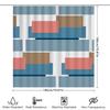 Modern Blue White Coral Red Shower Curtain Waterproof Rectangular Print Bath Decor Home Decoration Bathroom Accessories-245CmCu