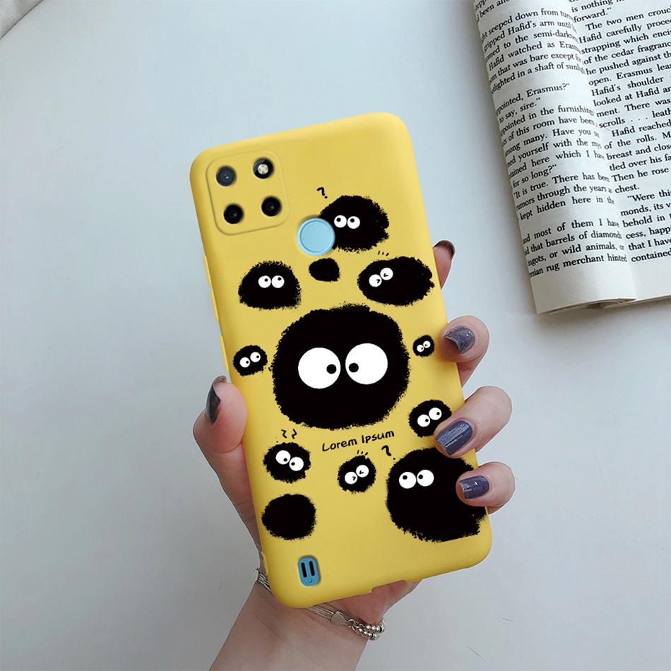 Case For Realme C25Y C21Y Back Cover Cute Flower Protect Soft Phone Case Silicone Cartoon Funda For Oppo Realme C25Y C 21Y Capa