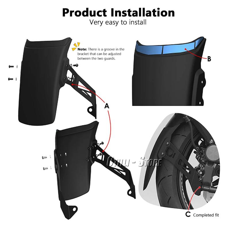 CB750 HORNET 2023 2024 New Motorcycle Front Fender Wheel Cover Fender Splash Guard Mudguard Bracket For HONDA CB750 Hornet