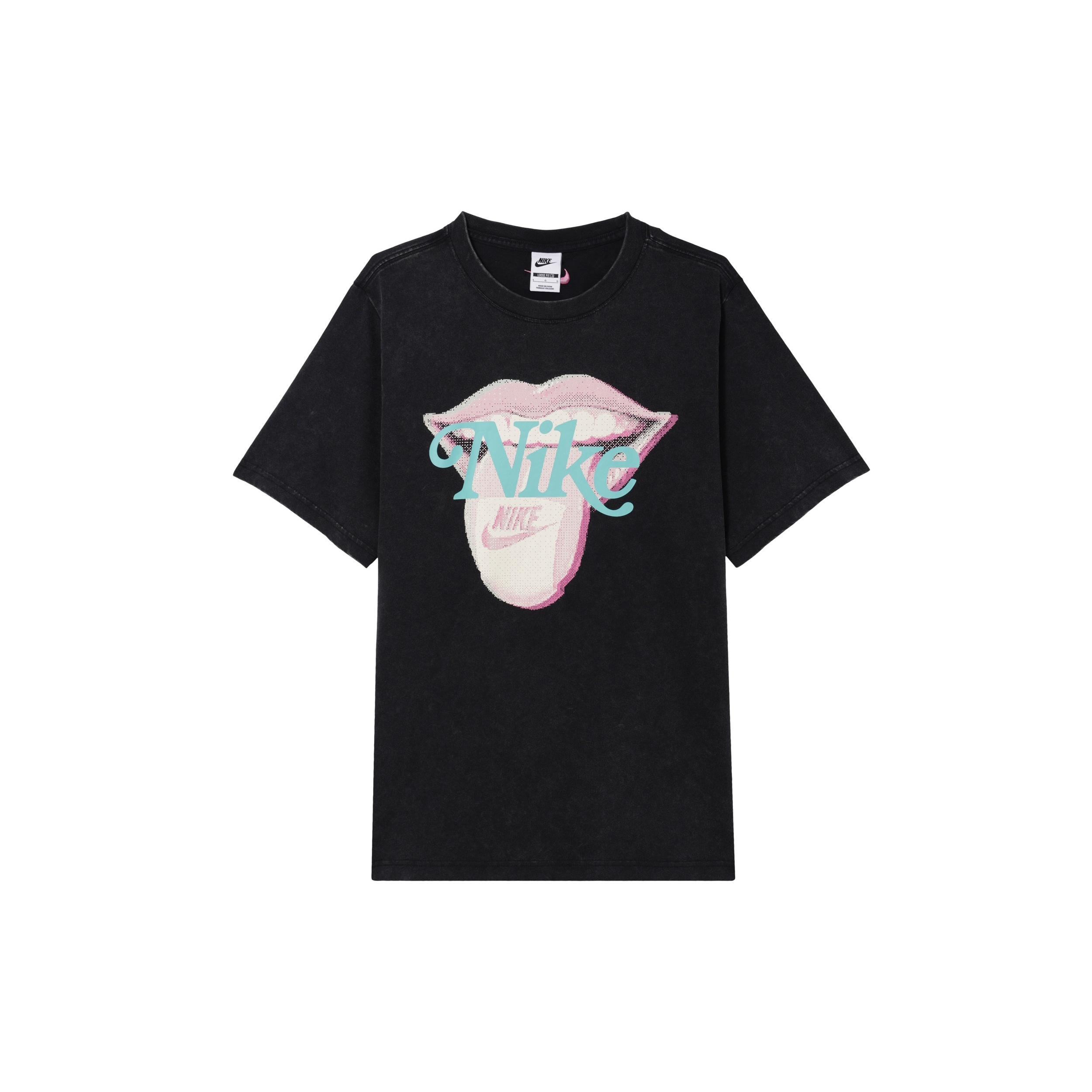 (WMNS) Nike Sportswear Essential Graphic T-shirt Asia Sizing Black Women s HM4594-010 L