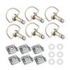 19mm Universal Quick Release D-ring Turn Clip Race Fairing Fastener For Off-Road Scooter Street Motorcycle Suzuki Ducati Aprilia