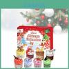 Calendario dell'Avvento di Natale 24 Giorni Argilla di Carta Fai da Te Secchiello Torta Conto alla Rovescia Decorazione Per Bambini