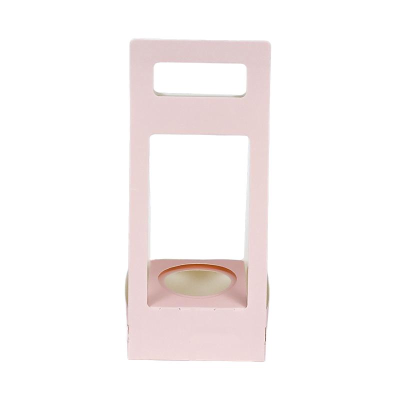 

5 шт. Упаковка для букета на День матери, коробка для упаковки кашпо, экологически чистый многоразовый упаковочный комплект для суккулентов для свежих цветов 25x11x10 см розовый