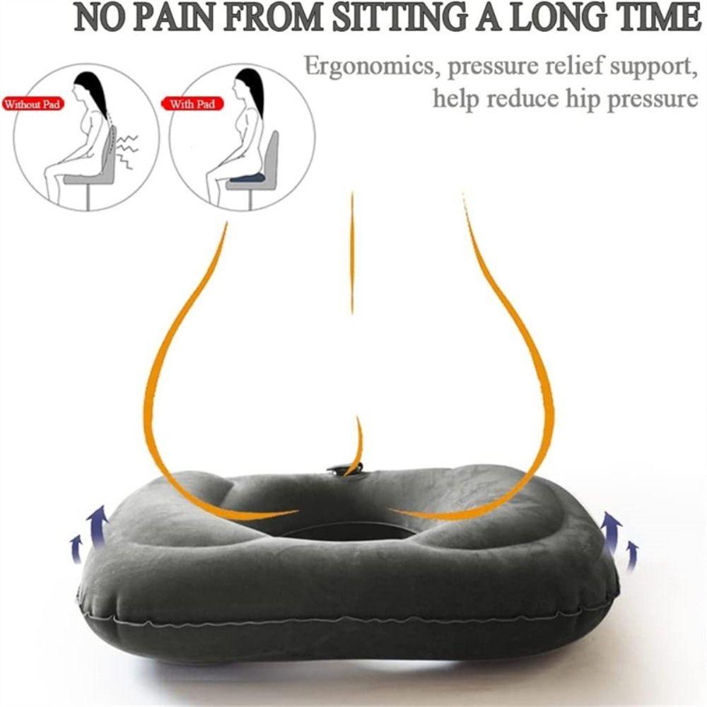 Adjustable Leakproof Inflatable Donut Pillow Inflatable Donut Comfort Car Pillow  Office Chair