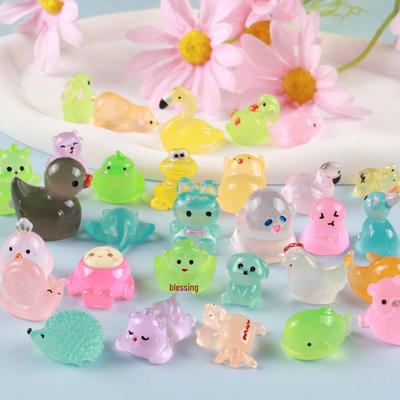 Luminous Cartoon Animal Hair Clips: Rabbit, Duck, Panda, Strawberry, Bear, Turtle