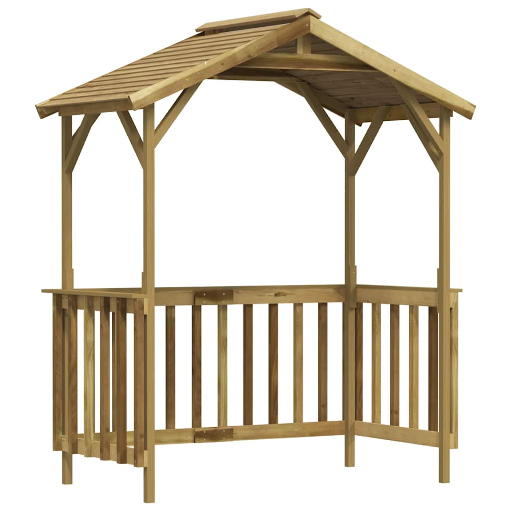 Grillpavillon druckimprägniertes Kiefernholz 163,5 x 93 x 210 cm