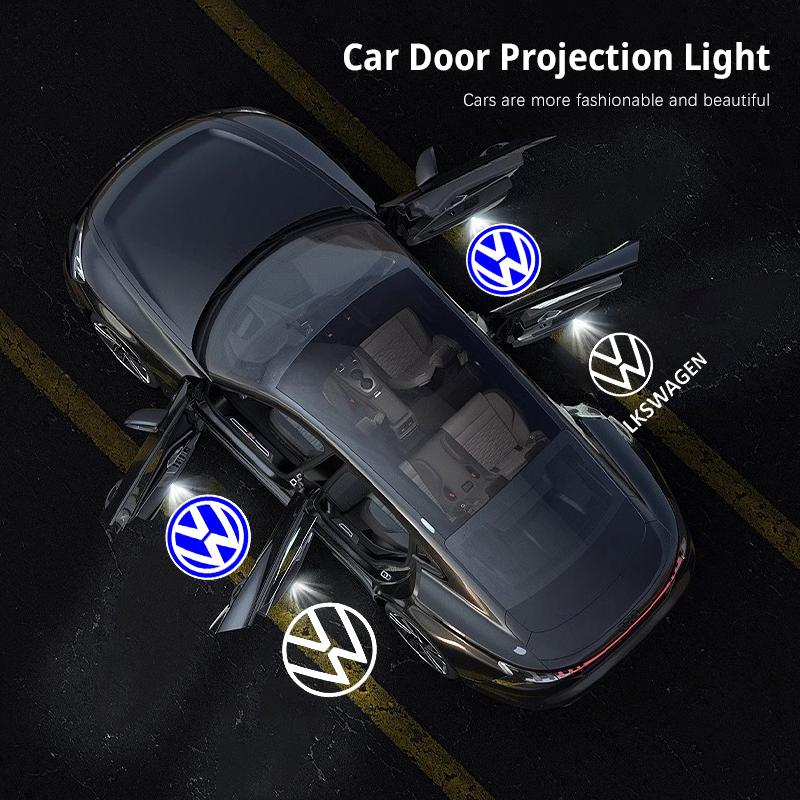 For Volkswagen B4 Car Door Welcome Light Car Open Door Projection Lamp For Volkswagen VW Polo Golf T5 Caddy T4 Touran GTI Passat Scirocco Tiguan