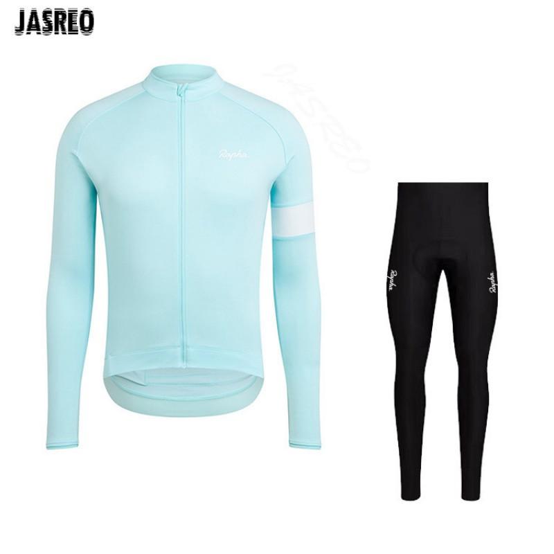 Men Women Cycling Jersey Set Long Sleeve Breathable Mountain Road Bike Sportswear