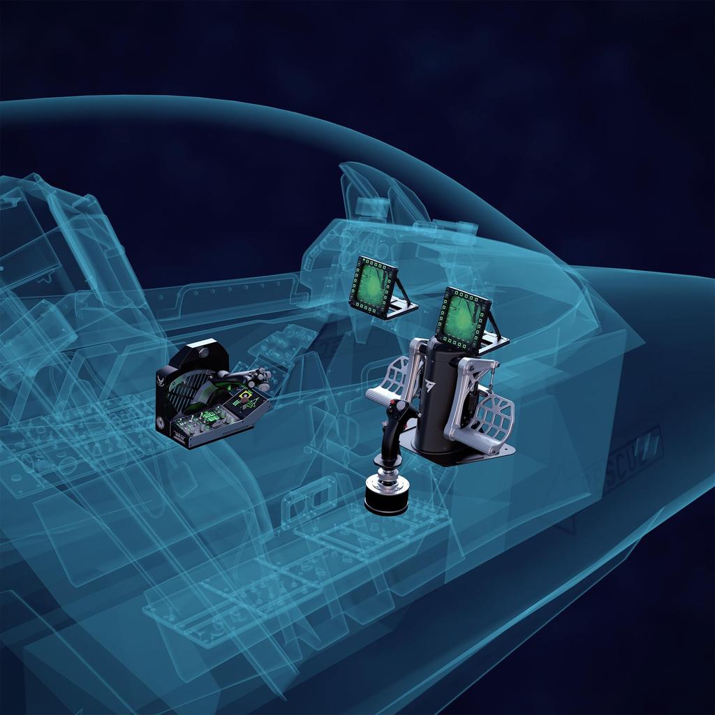 Thrustmaster Throttle Quadrant for Viper TQS Mission Pack PC Flight Includes Metal Control Magnetic and Warranty Simulator, Panel, High-Precision