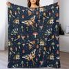Night Moths Throw Blanket Mens Soft Warm Throw Blanket for Couch